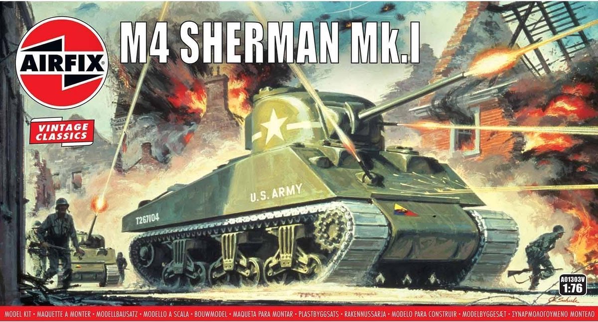Airfix - Sherman M4 Mk1 (6/19) * (Af01303v)