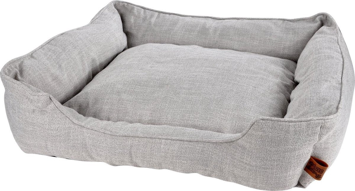 Hondenkussen-Hondenbed-Cosy 65x60cm licht grijs