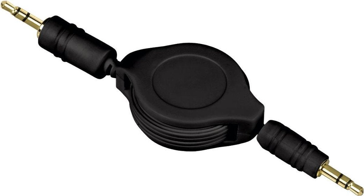 Hama 04714084 - Roll Up Stereokabel - Zwart - 1.1 m