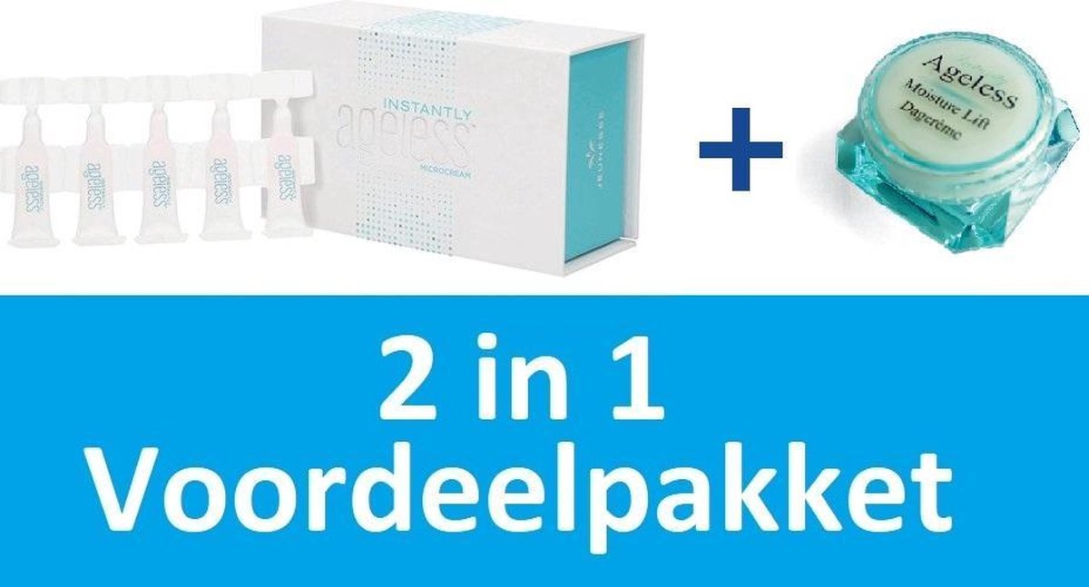 Instantly Ageless 5 pipetjes + Moisture Lift 6 ml - Voordeelverpakking