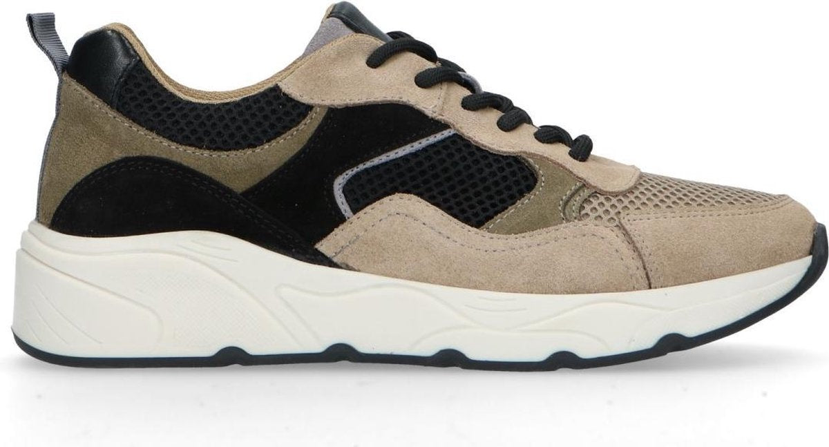 Sacha - Dames - Beige sneakers met gekleurde details - Maat 40