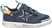 Munich jongens klittenband sneaker - Blauw multi - Maat 28
