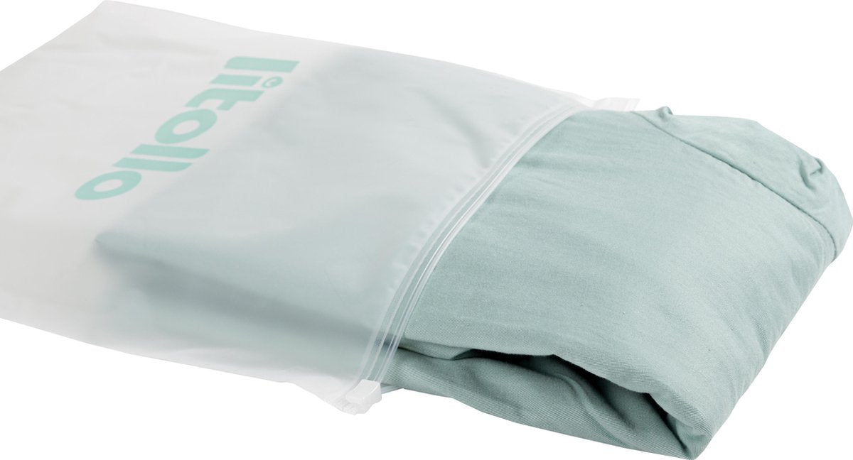 Litollo® Zwangerschapskussen hoes XXL 280cm - Ventilerend katoen - Olijfgroen