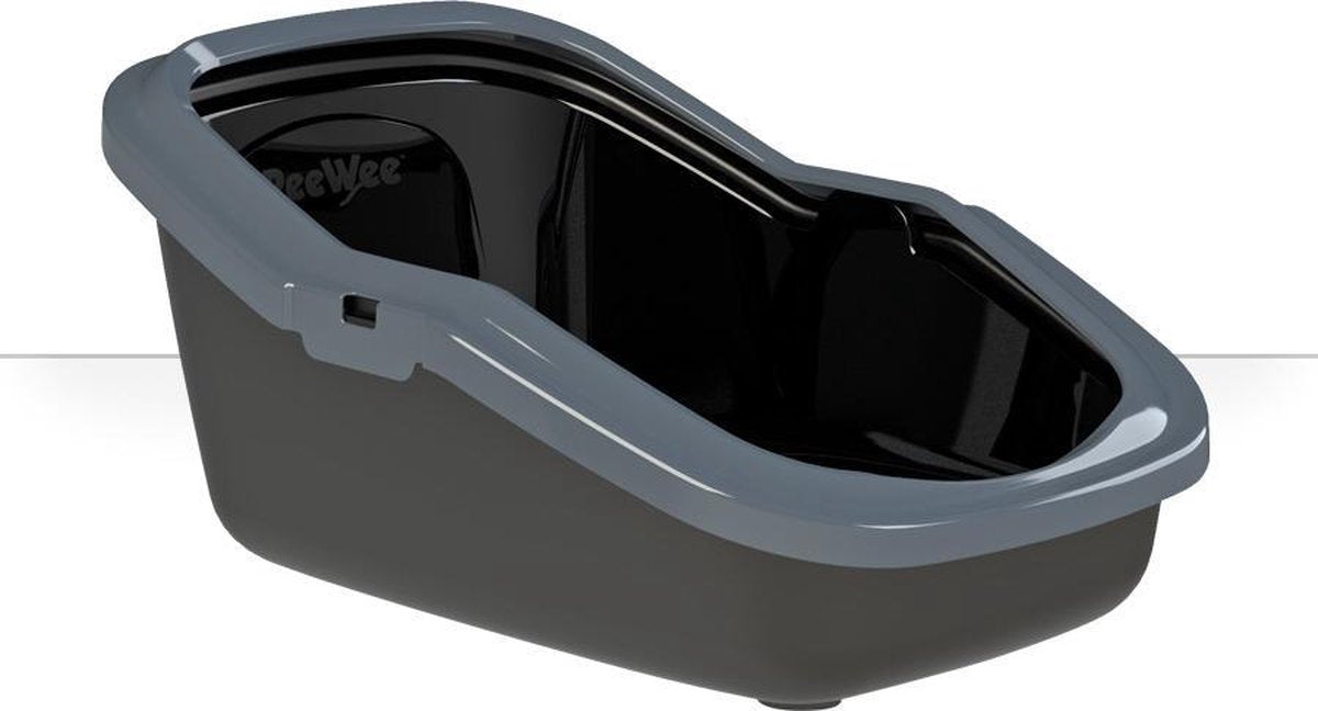 PeeWee EcoMinor Kattenbak Zwart/Antraciet - 56 x 39 x 27.5cm