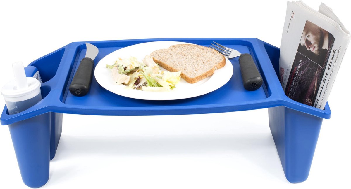 Bed-dienblad - blauw