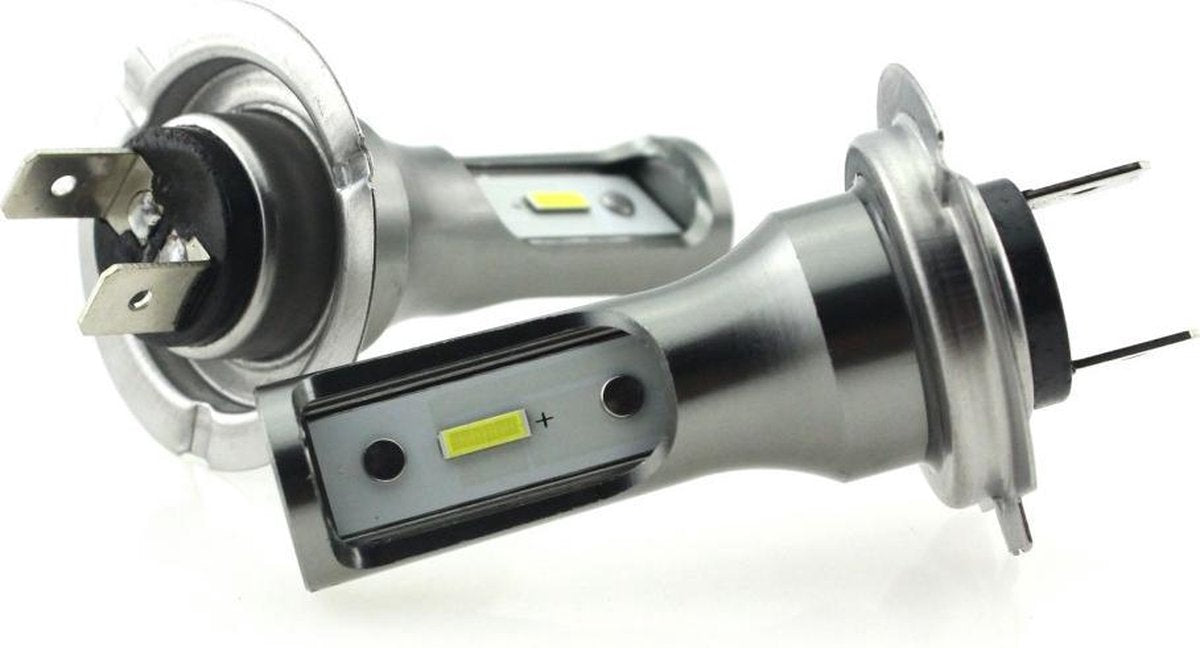 H7 koplamp set - 2-SMD LED xenon wit 6000K - 12V DC - 2 Stuks