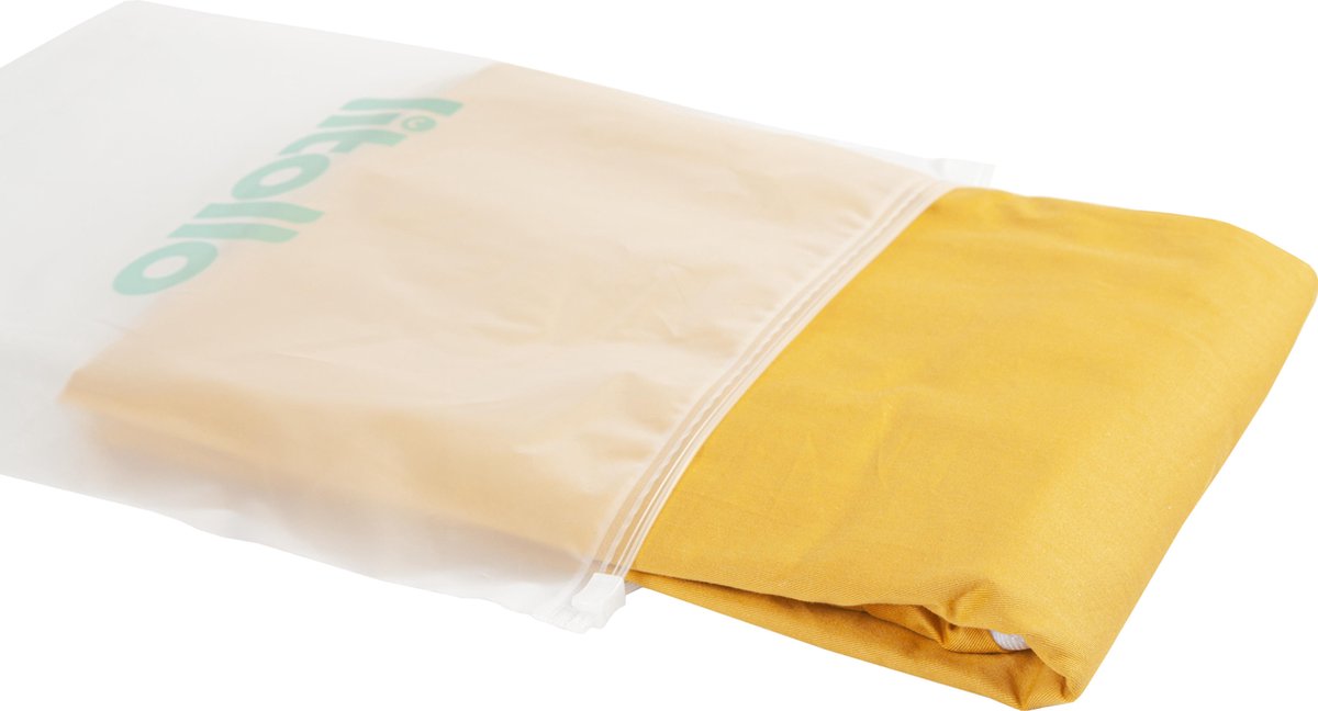 Litollo® Zwangerschapskussen hoes XXL 280cm - Ventilerend katoen - Okergeel