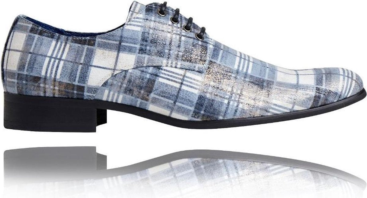 Scottish Residence - Maat 39 - Lureaux - Kleurrijke Schoenen Voor Heren - Veterschoenen Met Print