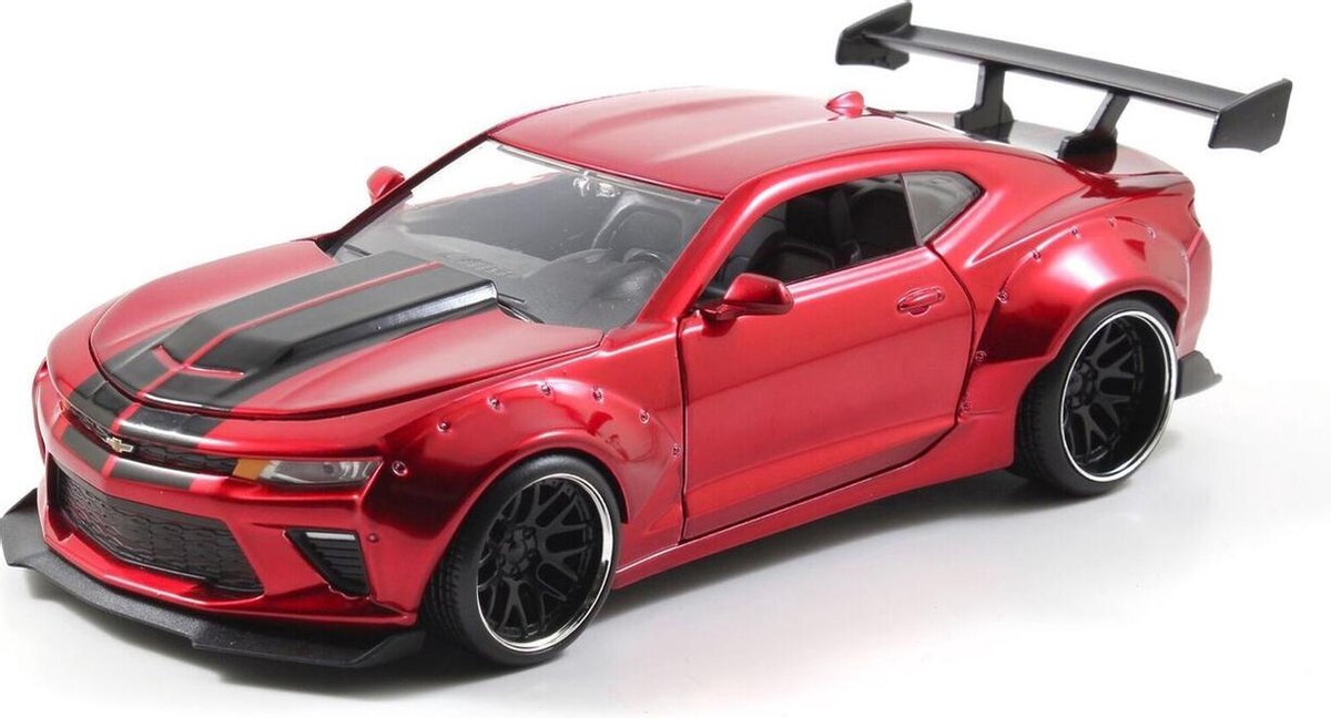 Chevrolet Camaro 2016 (Wide Body) (Rood) 1/24 Jada - Modelauto - Model auto - Schaalmodel - Miniatuurauto - Miniatuur voertuig