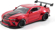 Chevrolet Camaro 2016 (Wide Body) (Rood) 1/24 Jada - Modelauto - Model auto - Schaalmodel - Miniatuurauto - Miniatuur voertuig
