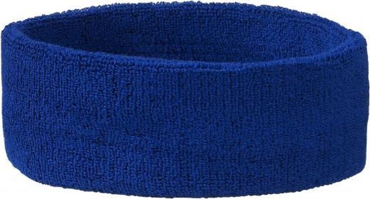 Hoofd zweetbandje blauw