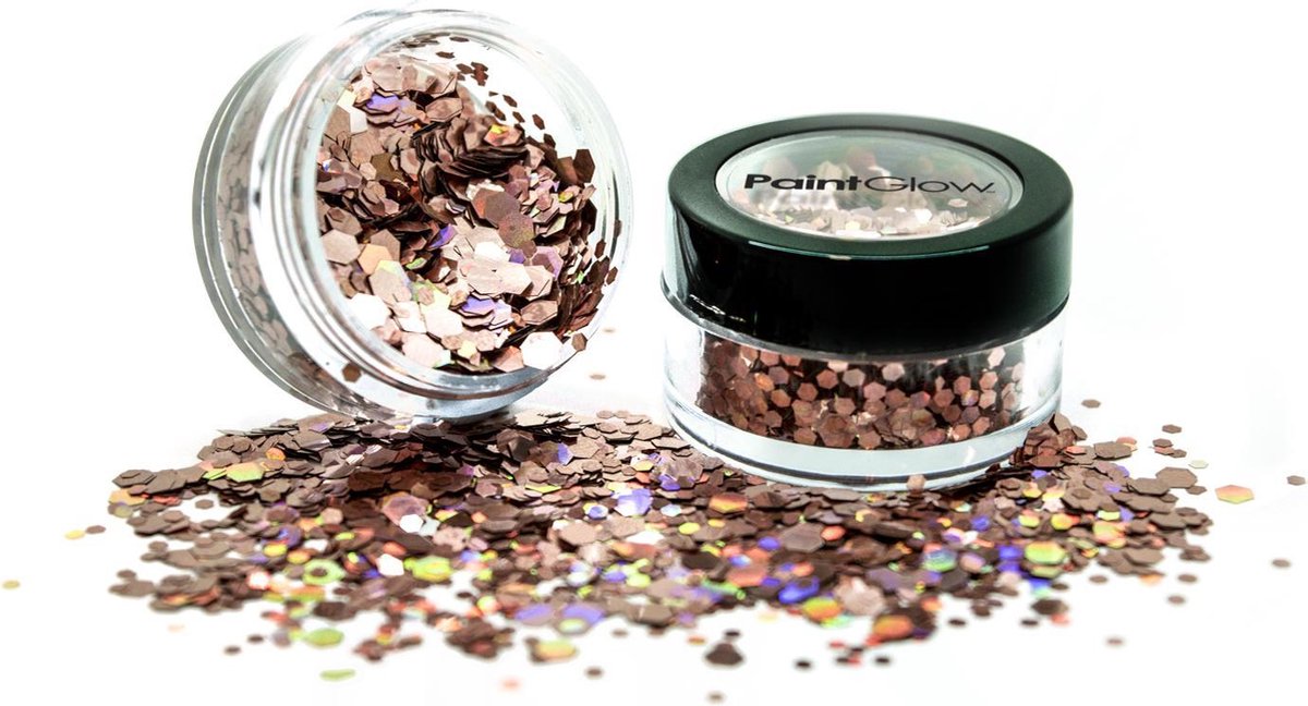 PaintGlow Chunky Glitter shakers Rose Gold
