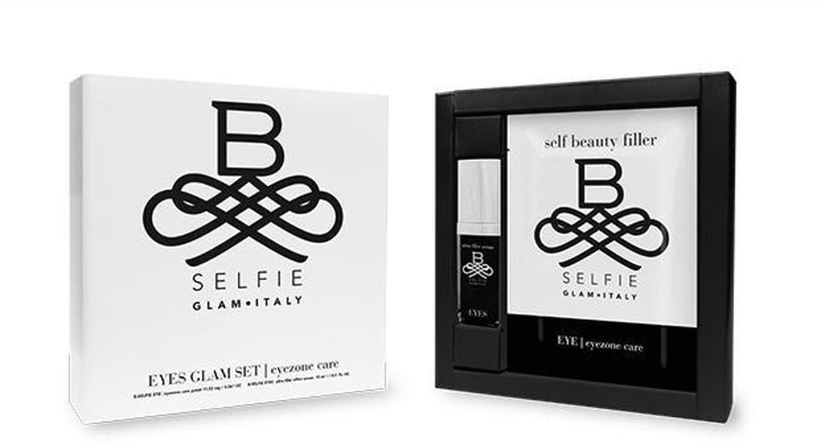 B-Selfie Eyes Glam Set - Eye Zone Care - Hyaluronic Microneedle Patches 1pc & Eyes Ultra Fillers Serum 15ml