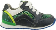 Bunnies JR 218340-627 Jongens Lage Sneakers - Grijs - Leer - Veters