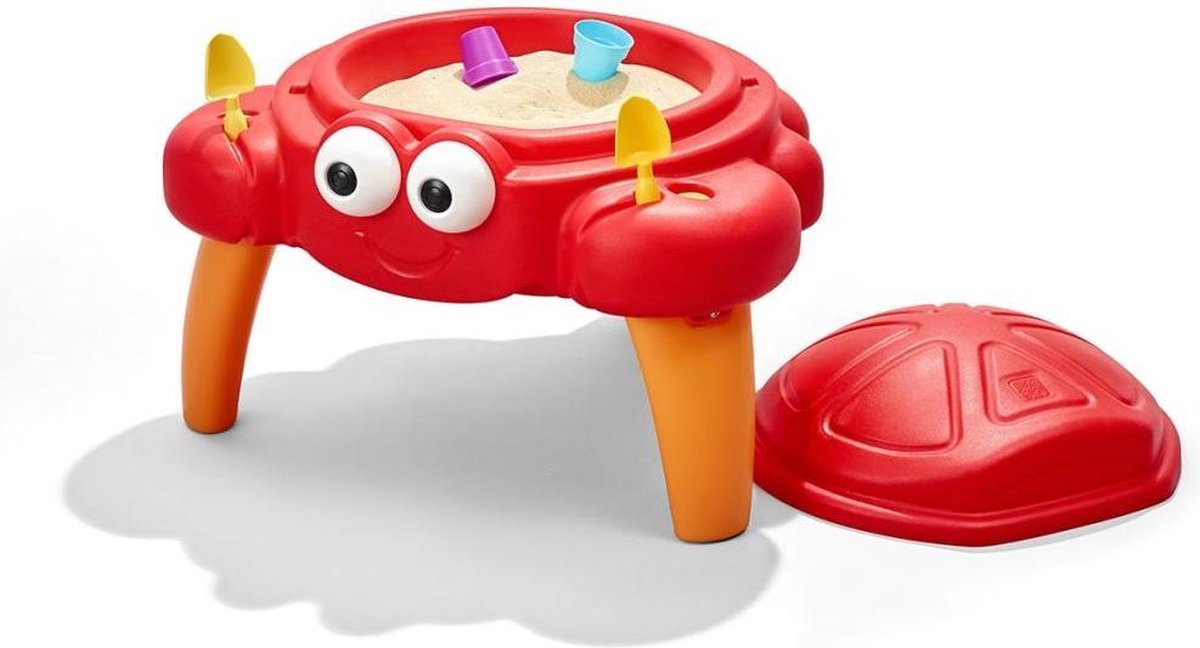 Step2 Crabbie Zandtafel - Krab stijl zandbak - Incl. deksel en 4-delige accessoire set