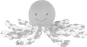 Nattou Octopus Lapidou - Knuffel - 23 cm - Grijs/Wit
