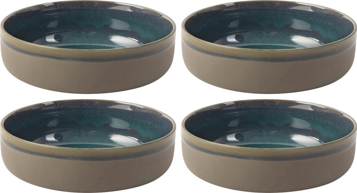 Kom Ø 13x5cm Blauw Table Tales Azur - set 4 stuks