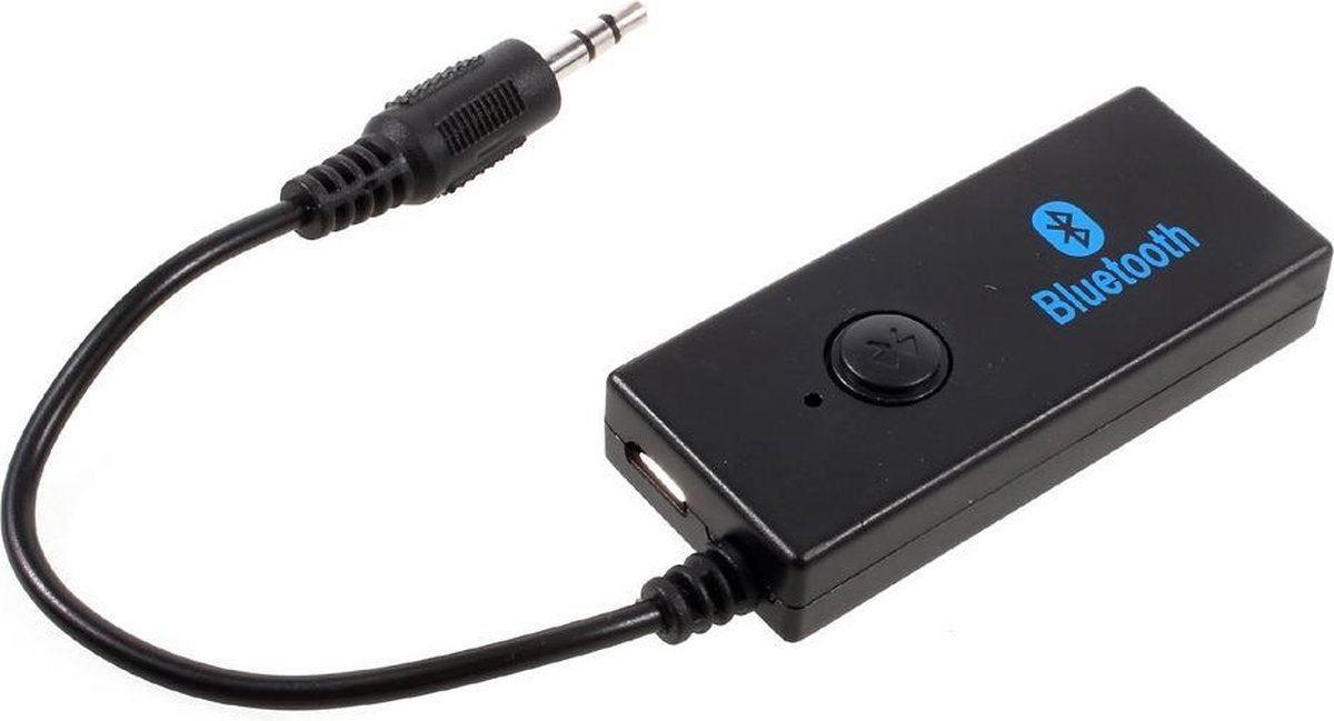 GadgetBay B8 Aux Bluetooth muziek ontvanger - Handsfree Carkit - Zwart
