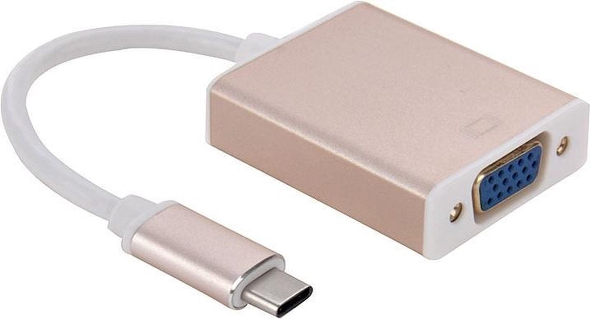 Mobigear USB-C naar VGA Adapter Goud