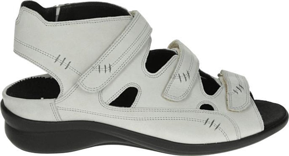 Durea 7272 H - Volwassenen Platte sandalenDames Sandalen - Kleur: Grijs - Maat: 40.5