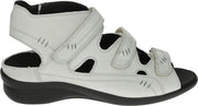 Durea 7272 H - Volwassenen Platte sandalenDames Sandalen - Kleur: Grijs - Maat: 40.5