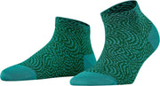 FALKE Aesthetic Wave Sneakersokje Dames 46391 - Groen 7811 lake Dames - 35-38