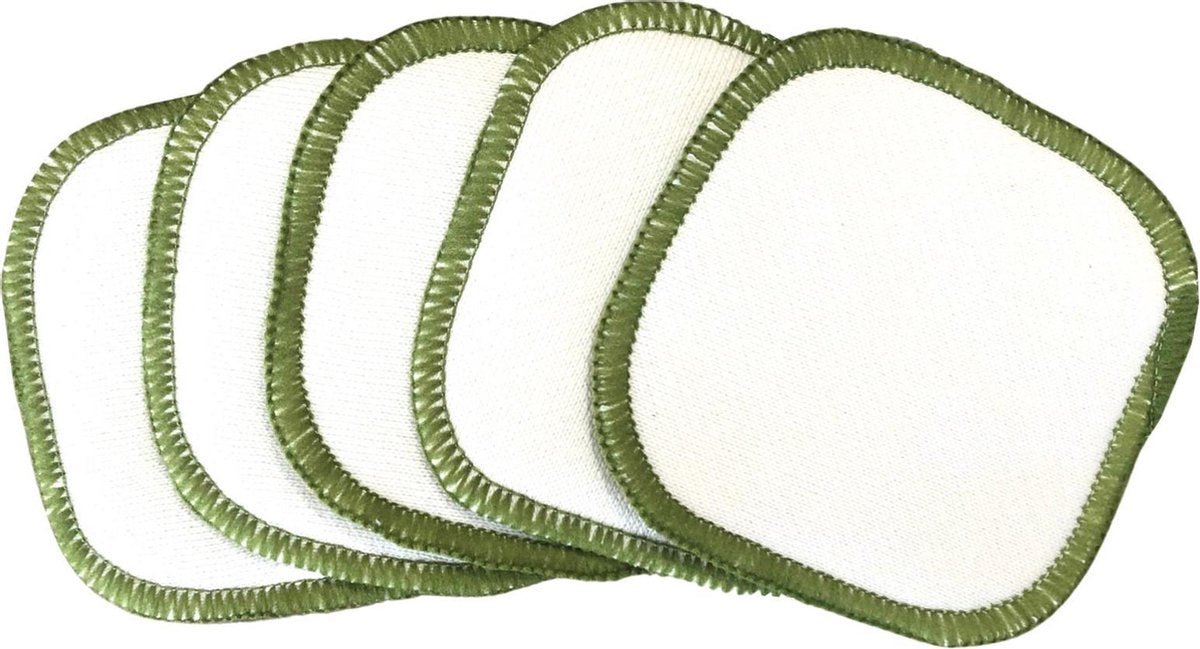 green-goose XL Make-Up Pads | 10 cm | Gezichtreinigingsdoek | 5 Make-Up Remover Pads | Duurzaam | Zacht