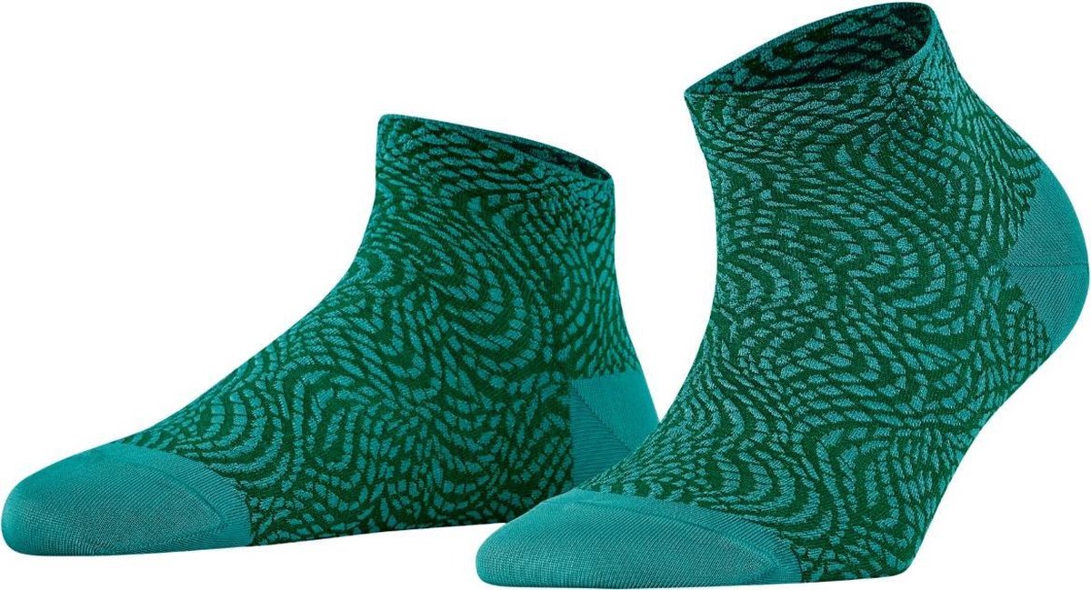 FALKE Aesthetic Wave Sneakersokje Dames 46391 - Groen 7811 lake Dames - 39-42