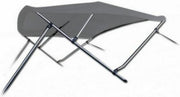 3 Boog Biminitop Zonnetent PREMIUM H117 cm GRIJS Breedte 200-213 cm