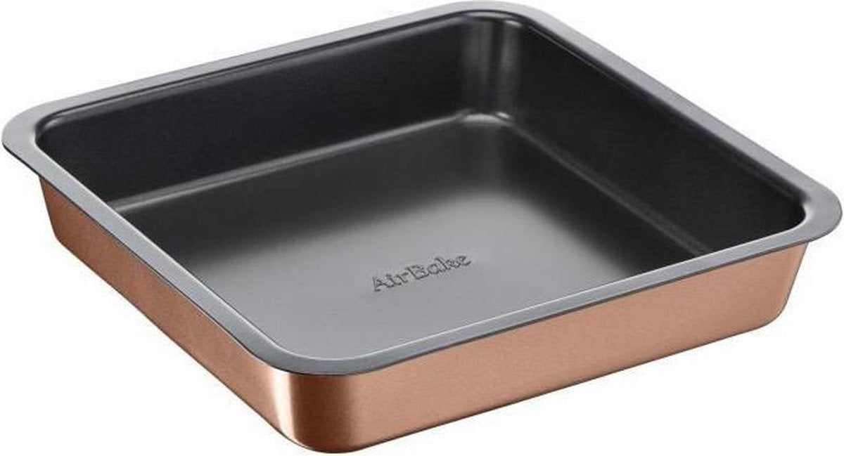 TEFAL Vierkante taartvorm Airbake - 23x23 cm - Staal