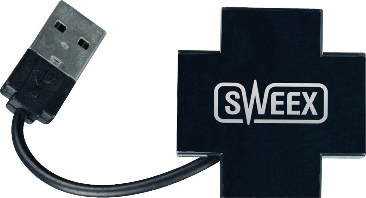 4 Port USB Hub Black