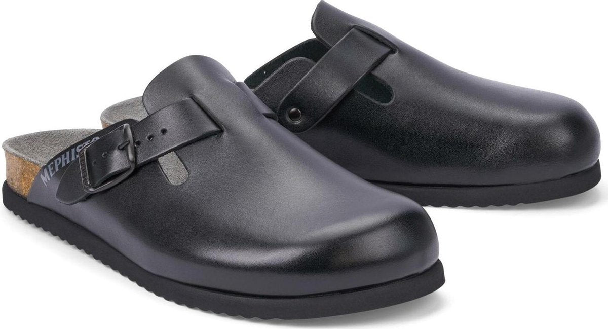 Mephisto NATHAN heren muiltje/sandaal - zwart - maat 41