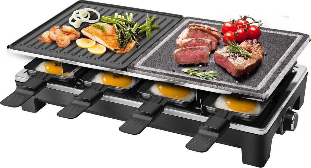 Gourmetstel - Igory Rely - Steengrill - 1500 Watt - Zwart