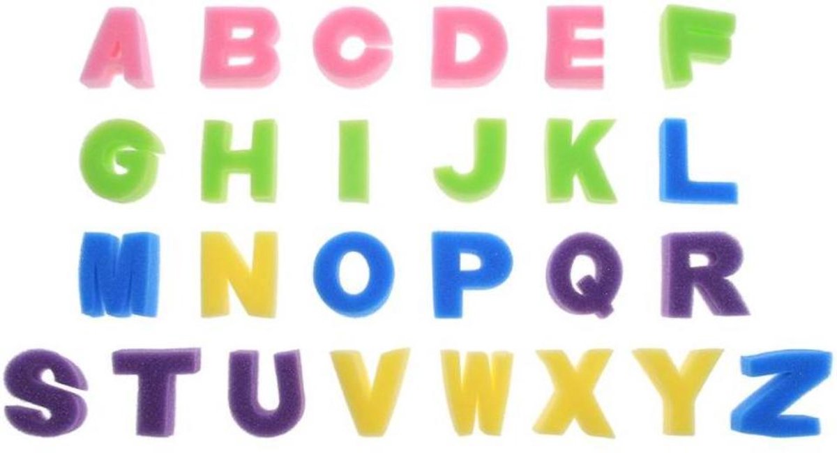 EPIN | Kinder Verf Sponsjes Alfabet | Vingerverf | Creatief Kinderspeelgoed | Knutselen | Schilderen | Verfsponzen | Alfabet