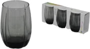Pasabahce Linka – Zwarte Drinkglazen – 380 ML – Set van 3