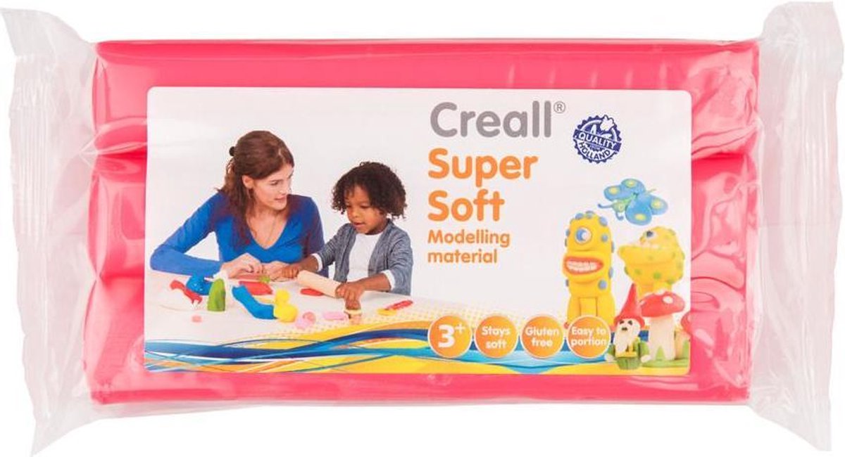 Creall - Supersoft Boetseerklei - Roze - 500 Gram