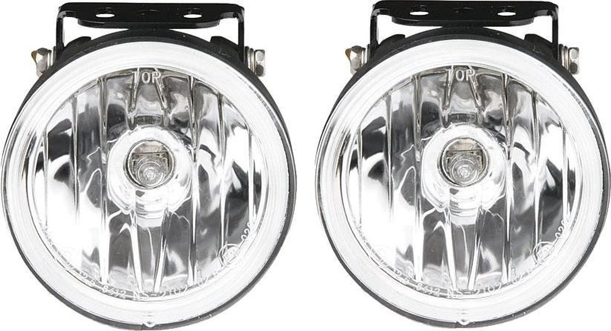 Car Plus Verstralers Set Compact 105 Mm H3 12 V 55 Watt Zwart 2 St
