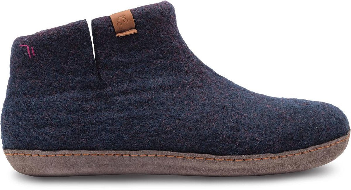 Tofvel Handgemaakte Nepalese Pantoffels - Blauw - Maat 43