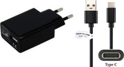 3A USB C lader. 1 m Oplaadkabel  en oplader adapter  stekker TUV gekeurd  Past ook op o.a. Lenovo