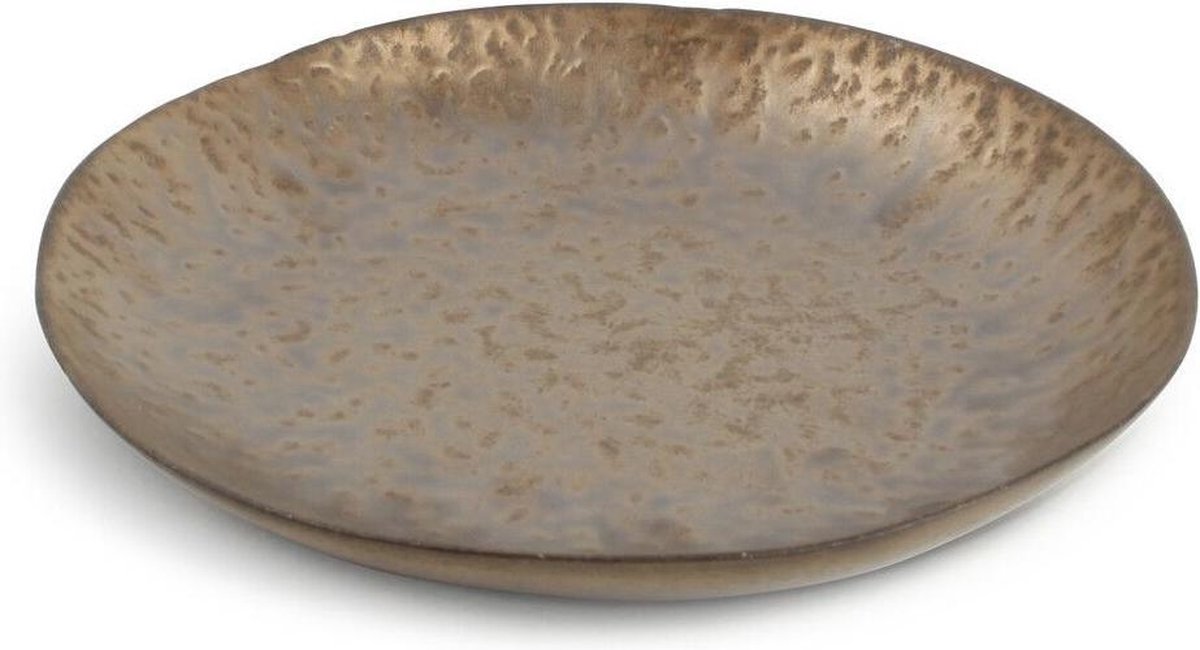 Chic PERLA diep bord 25 cm gold (set/4)