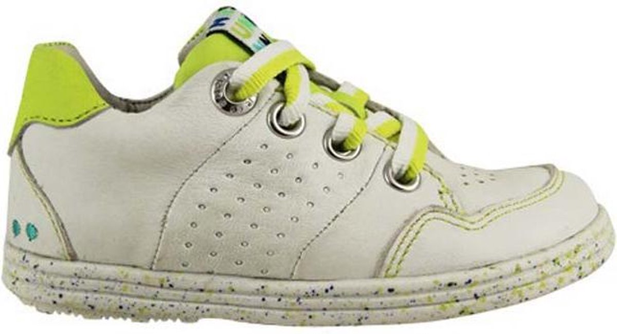 Bunnies JR 218223-500 Jongens Lage Sneakers - Wit - Leer - Veters
