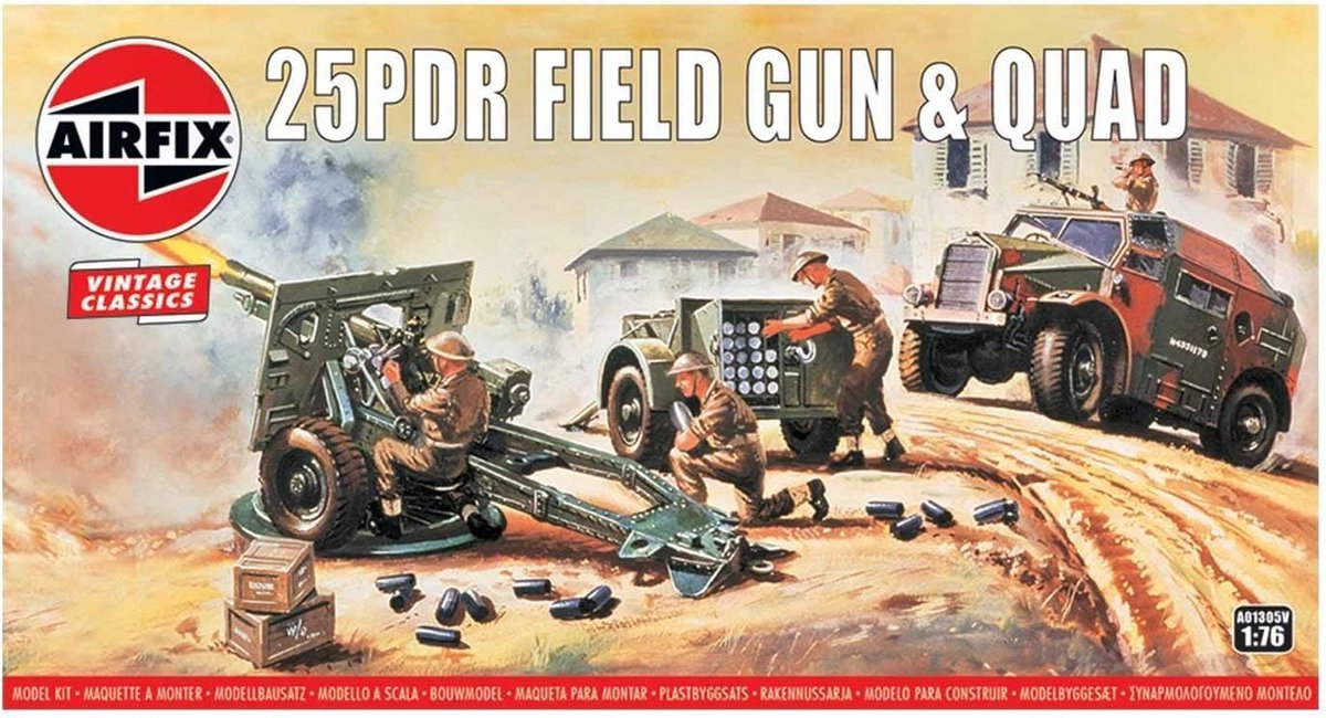 Airfix - 25pdr  Field Gun (Af01305v)