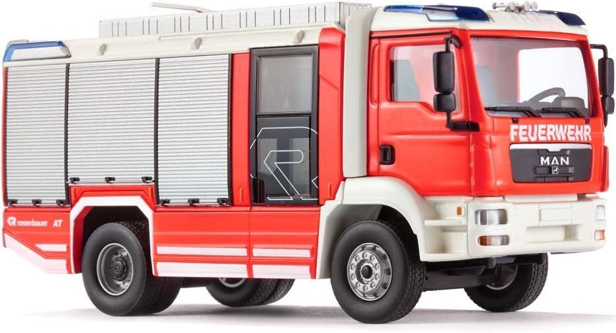 Wiking Miniatuurvoertuig Man Tgm Rosenbauer Ag Zink 1:43 Rood