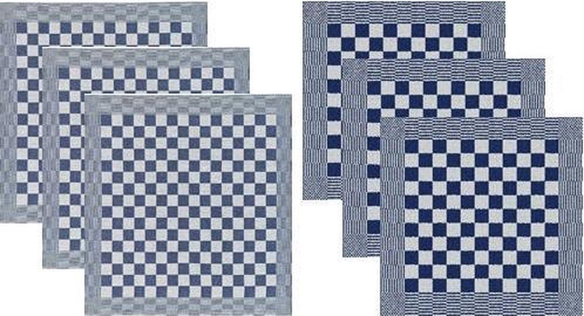 DDDDD Keukendoeken En Theedoeken Set Barbeque Blue (3+3 stuks)