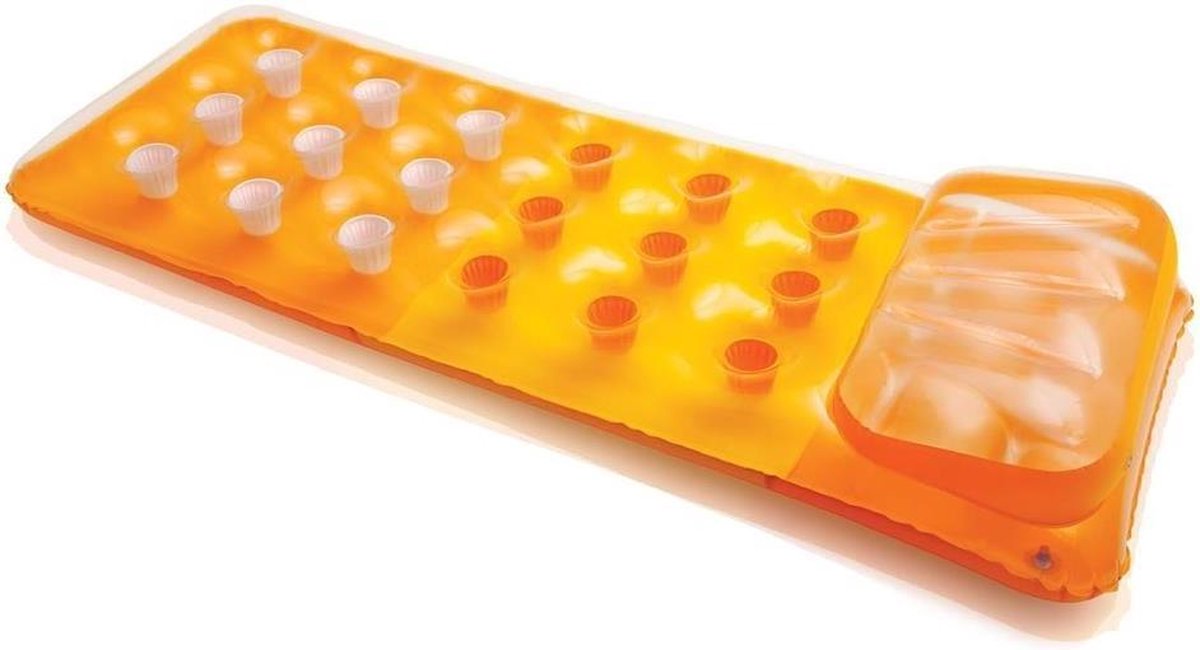 Intex Luchtbed 18-pocket 188 X 71 Cm Oranje