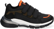 Braqeez 421971-589 Jongens Lage Sneakers - Zwart - Textiel - Klittenband