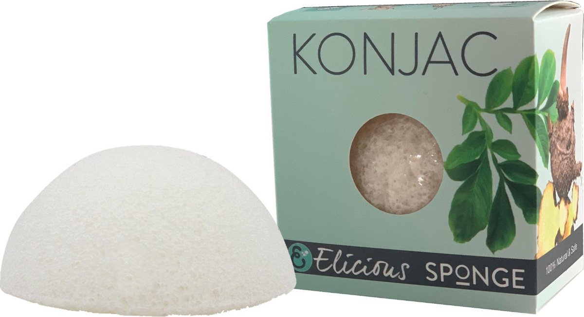 Elicious Konjac gezichtsspons puur