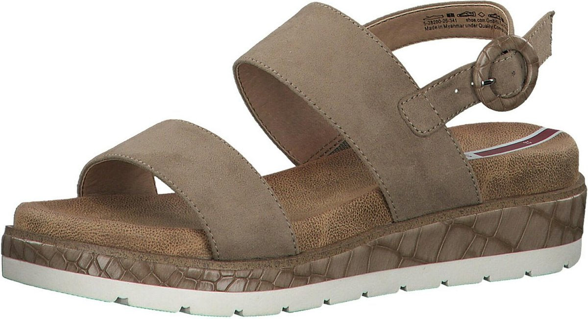 S.Oliver Sandalen taupe - Maat 40