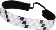Trishaband Squares  Black White Grey 25mm