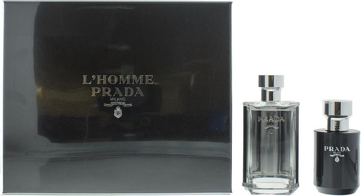 Prada L'Homme Geschenkset 100ml EDT + 125ml Aftershave Balsem